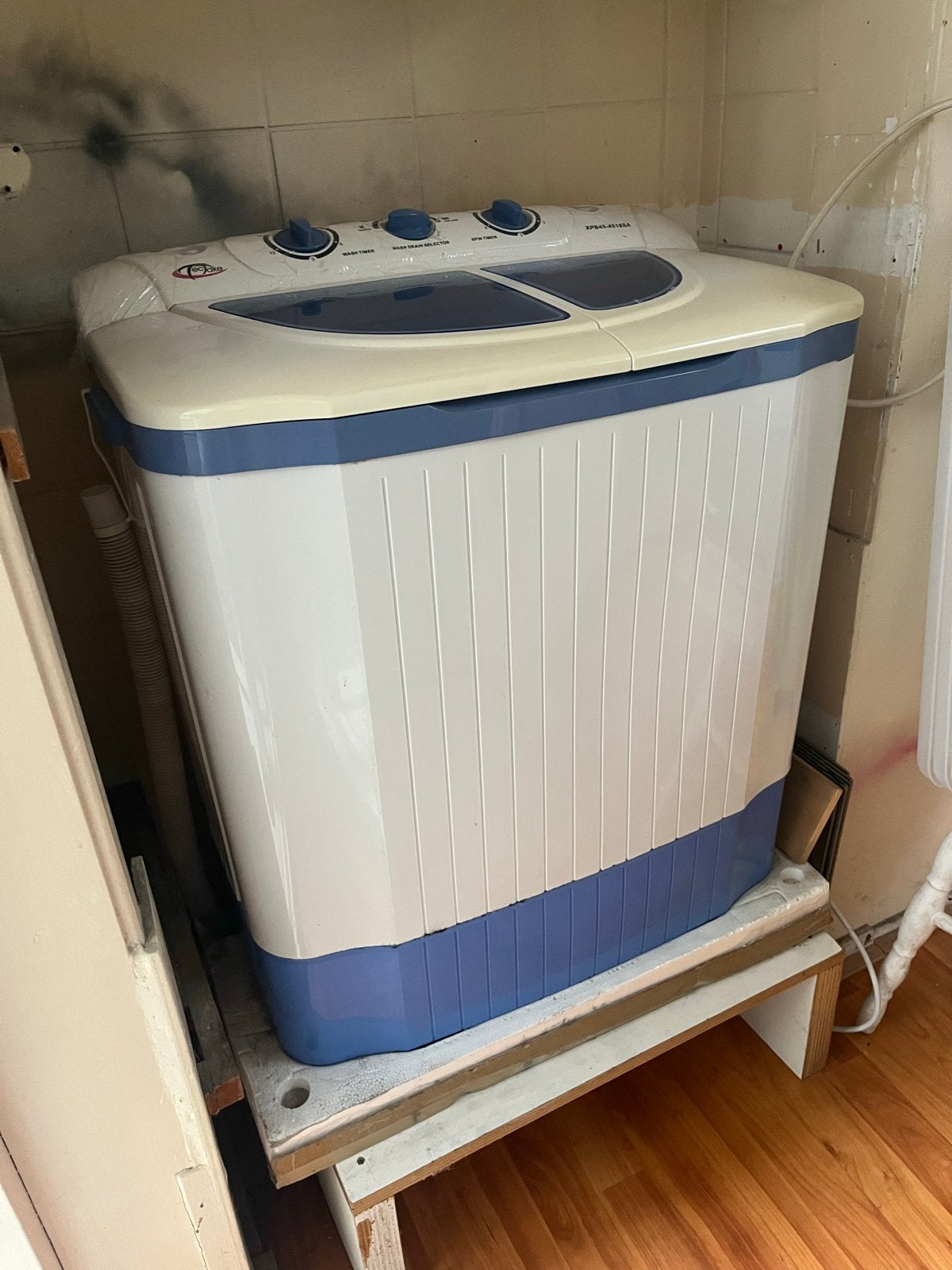 Tectake Mini Wasmachine - Compacte Bovenlader, Witgoed en Apparatuur, Ophalen, Minder dan 85 cm, Minder dan 4 kg, Bovenlader