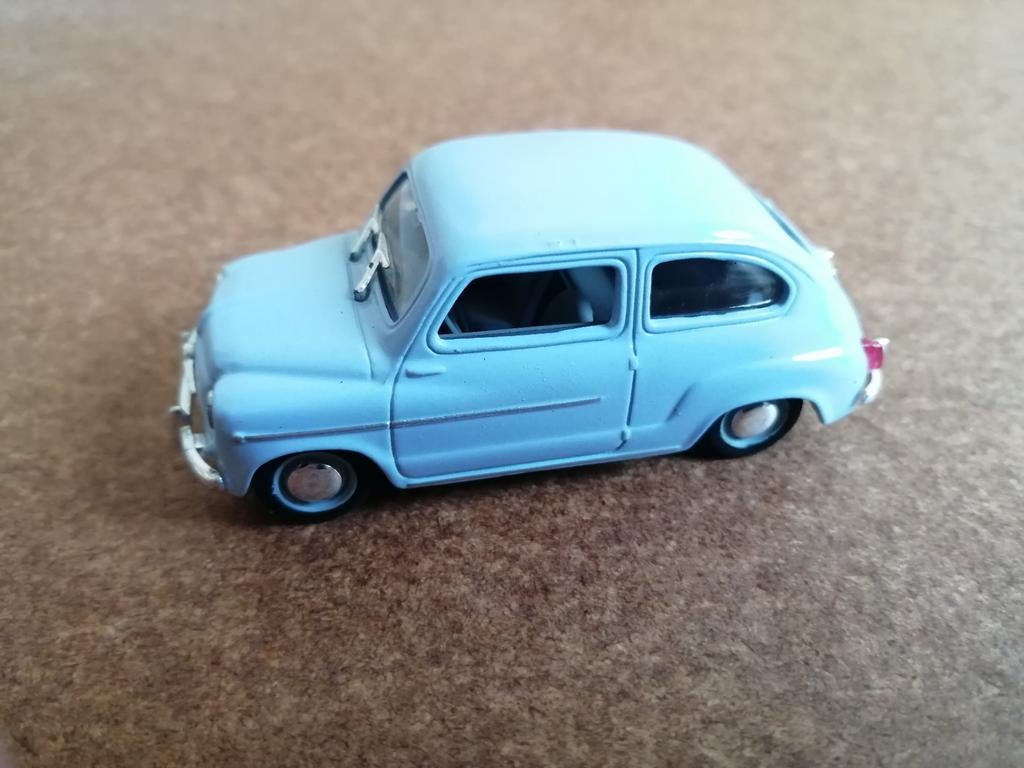 Fiat 600D blauw 1963, Verzenden, Nieuw, Auto, Overige merken