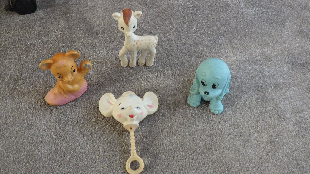 4 retro piepbeestjes, Ophalen of Verzenden, Overige typen