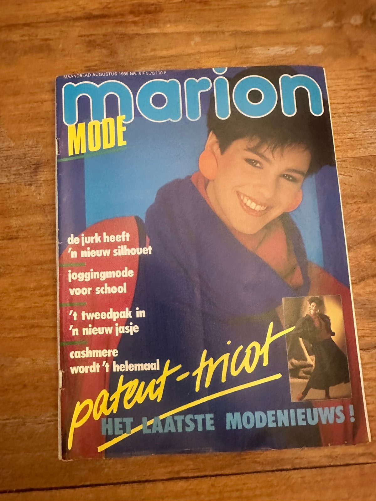 Vintage Marion Mode nr. 8 – Augustus 1985 (Zelfmaakmode), Ophalen of Verzenden, Zo goed als nieuw, Vrouw, Overige merken