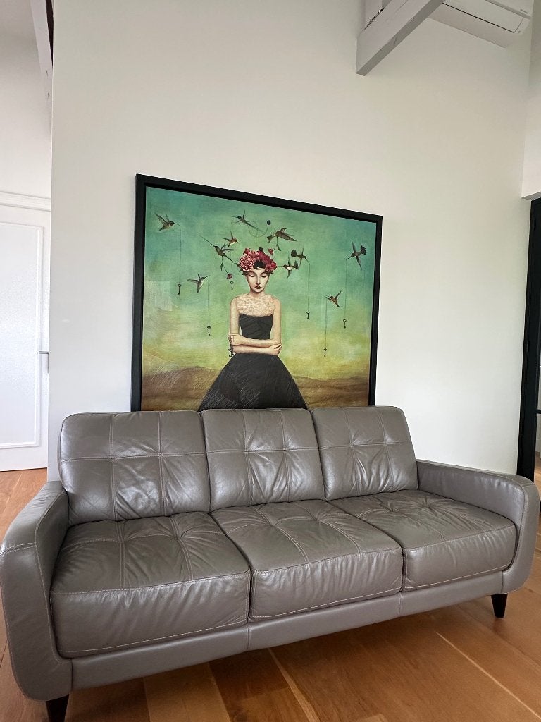 FREE Leather Couch/Sofa/Sofa Set, Ophalen, Gebruikt, 75 tot 100 cm, Leer