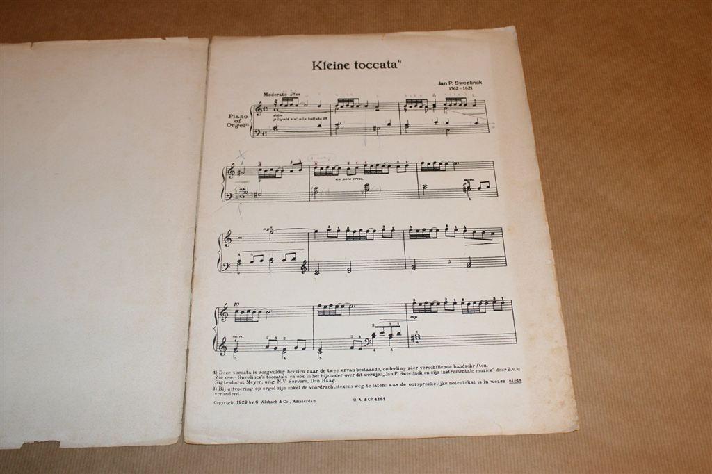 J.P. Sweelinck — Toccata voor Piano of Orgel [ca. 1960], Ophalen of Verzenden, Gebruikt, Artiest of Componist, Orgel