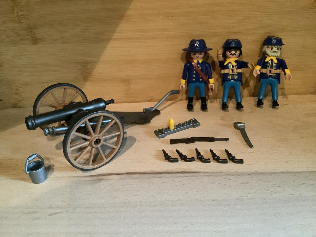 Playmobil 3812 Union Soldaten met Kanon en Accessoires, Ophalen, Gebruikt