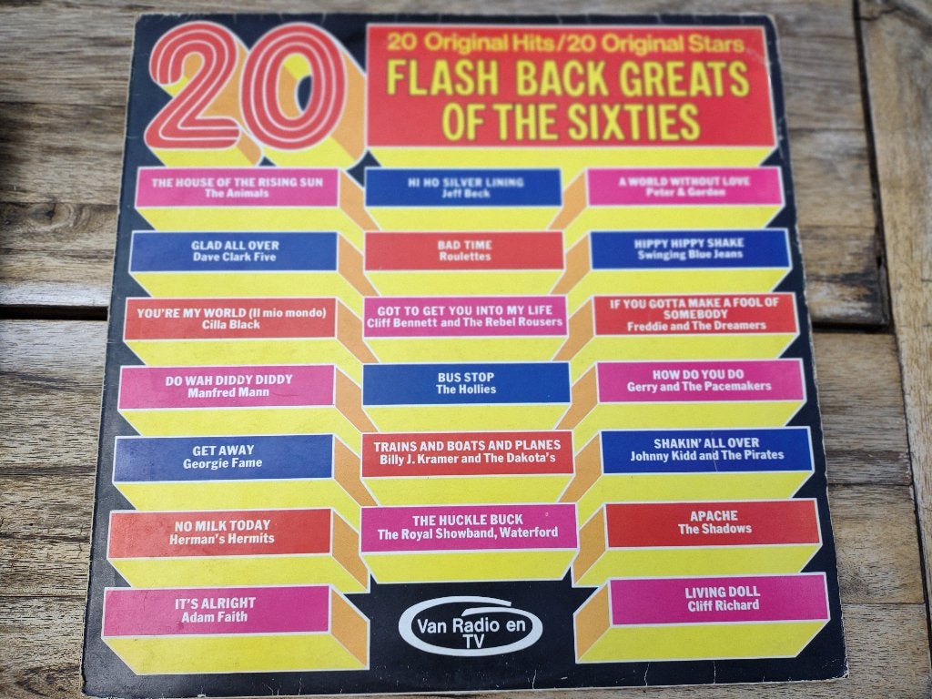 LP - 20 Flash Back Greats of the Sixties, Ophalen of Verzenden, Zo goed als nieuw, Overige genres, LP