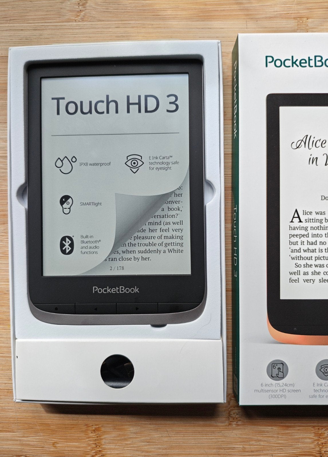 Pocketbook Touch HD3 e-reader, 16GB, waterdicht, z.g.a.n., 6 inch of minder, Ophalen of Verzenden, Zo goed als nieuw, Touchscreen