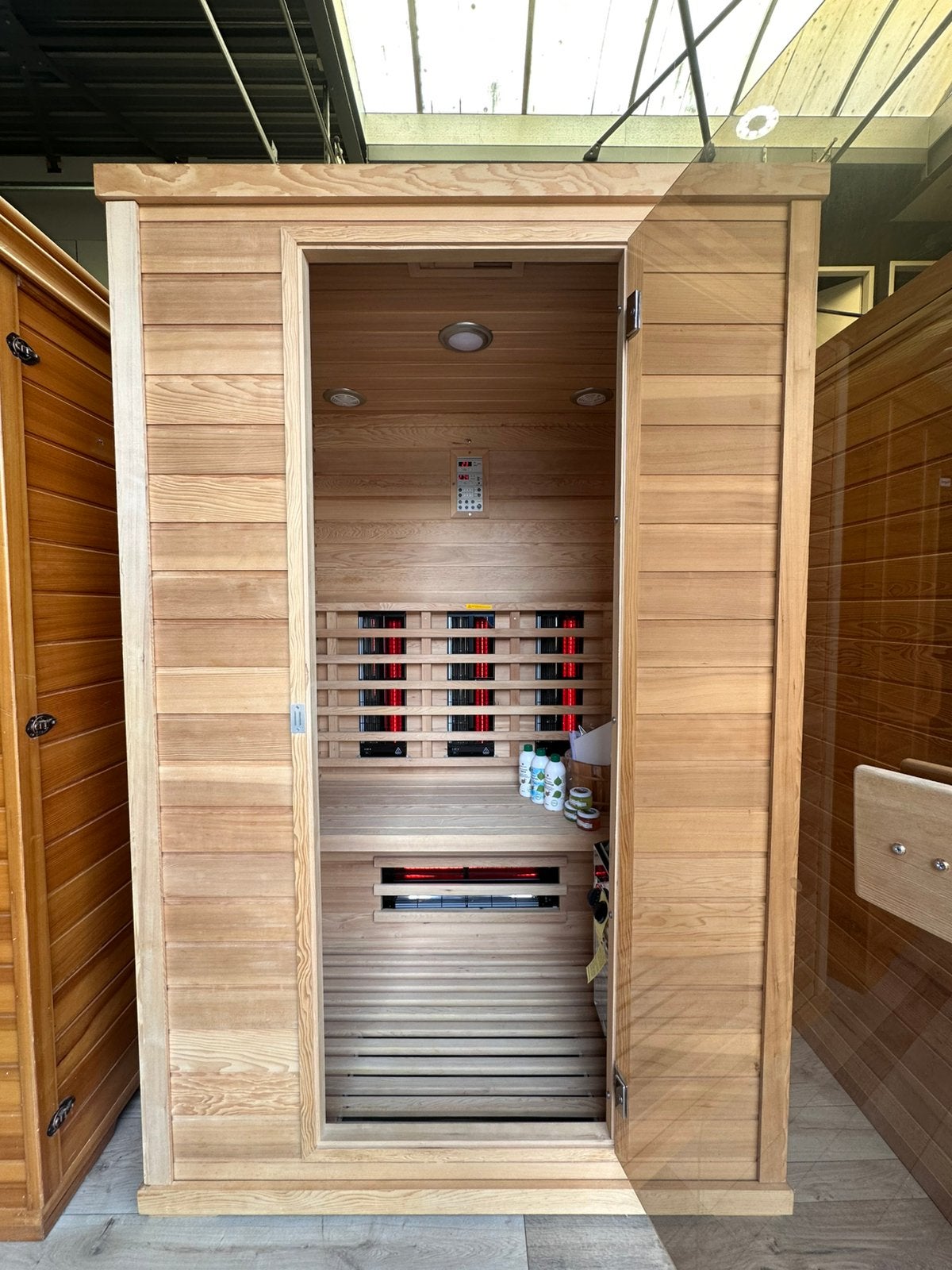 Showmodel Combi Sauna | Infrarood + 3,5kW Harvia 230V| OP=OP