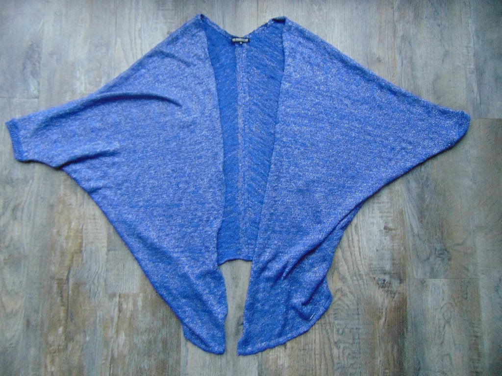 Superstar glittervest blauw vest maat M vestje, Maat 38/40 (M), Blauw, Ophalen of Verzenden, Zo goed als nieuw