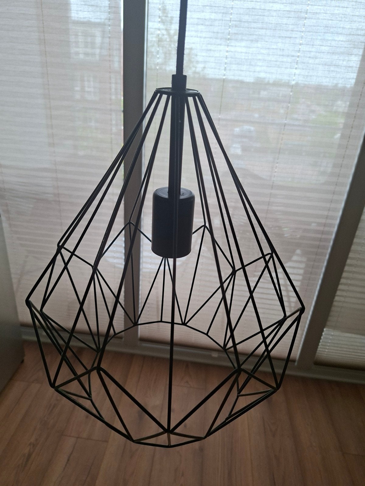 Eglo  hanglamp - Zwart metaal, Ophalen of Verzenden, Zo goed als nieuw, Metaal, Modern, Geometrisch, Industrieel