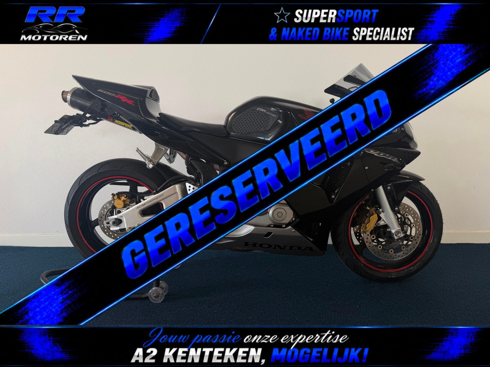 Honda Sport CBR 600 RR / FULL-BLACK-EDITION / 30.000 KM, Sportuitlaat, Super Sport, Meer dan 35 kW, 599 cc