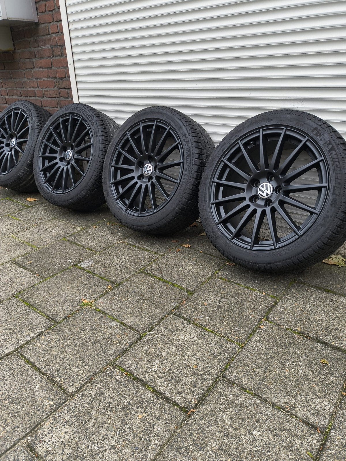 Vw velgen 18 inch banden 5x112 caddy eos golf Audi velgen a4, Ophalen, 18 inch, Overige, Gebruikt