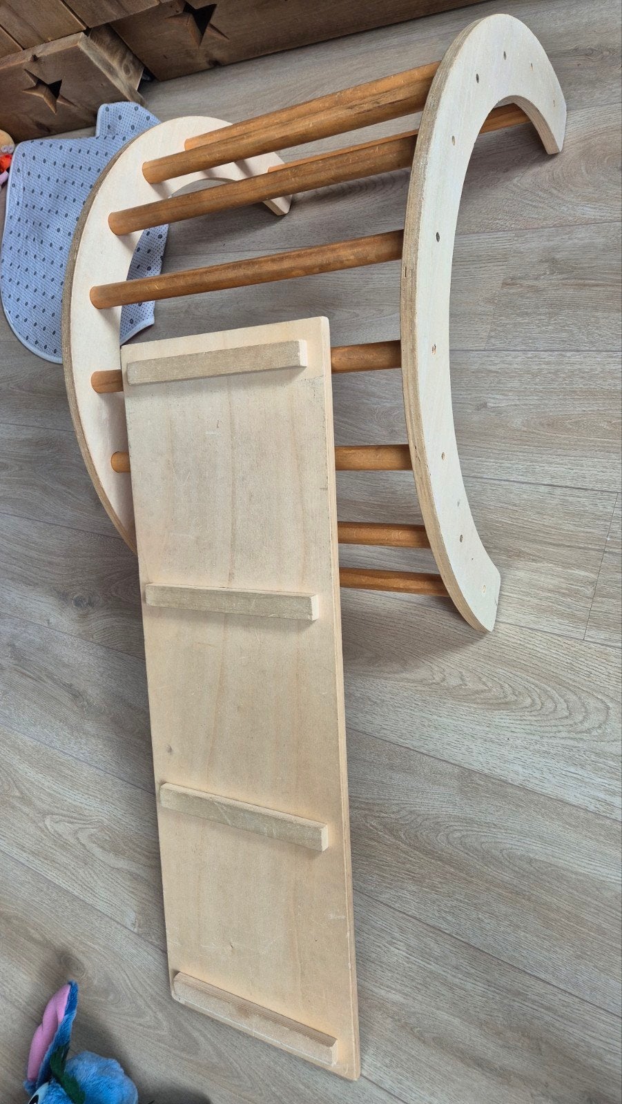 Klimrek en glijbaan voor kinderen, Ophalen, Gebruikt, Klimwand
