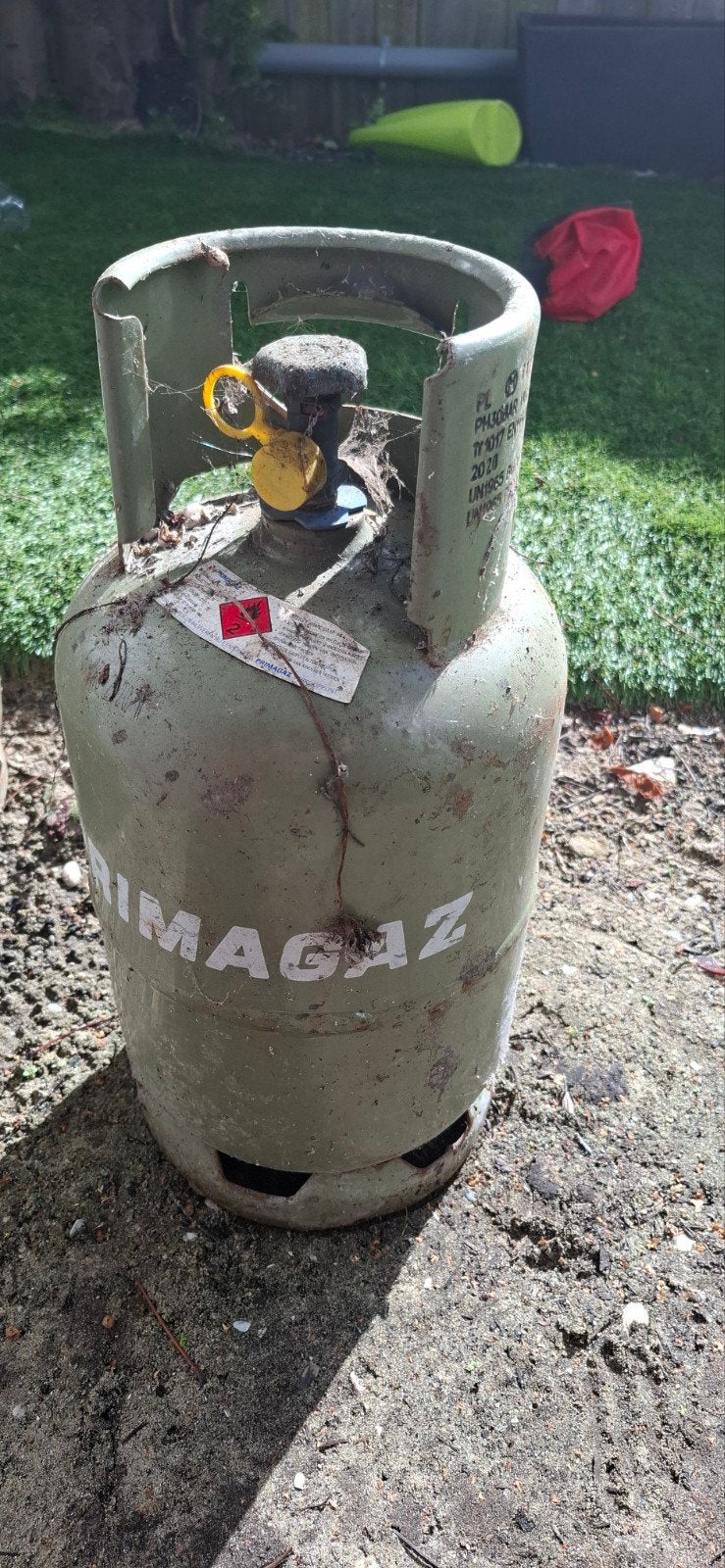 2 x Primagaz gasfles vol, Ophalen, Gebruikt