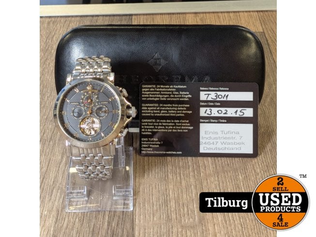 Theorema T3011 Macau Automaat HerenHorloge Incl hardcase, Sieraden, Tassen en Uiterlijk, Garmin, Zo goed als nieuw, Support@garmin.com
