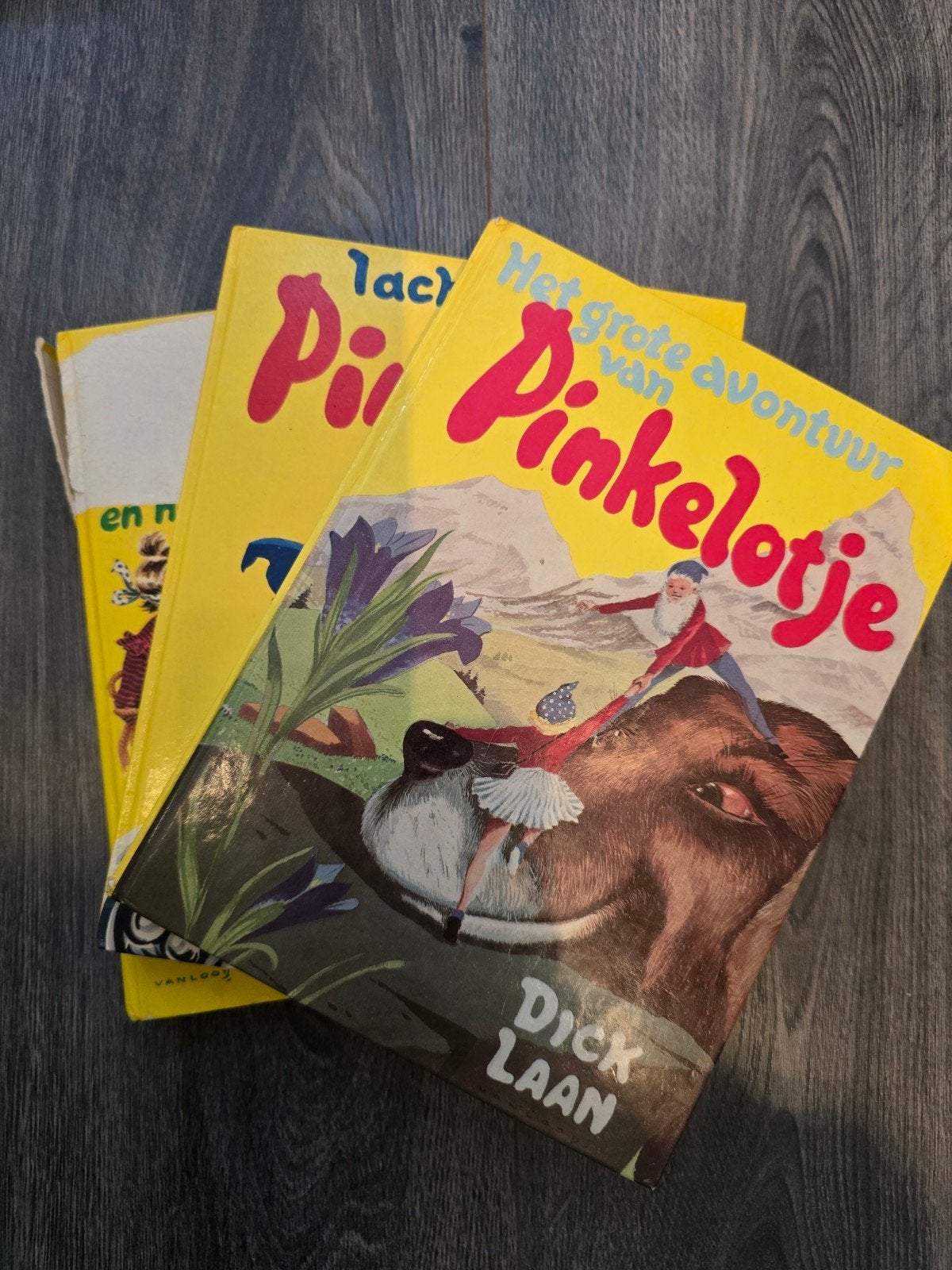 3 Pinkelotje boeken van Dick Laan - Vintage kinderboeken, Ophalen, Gelezen, Dick Laan, Sprookjes