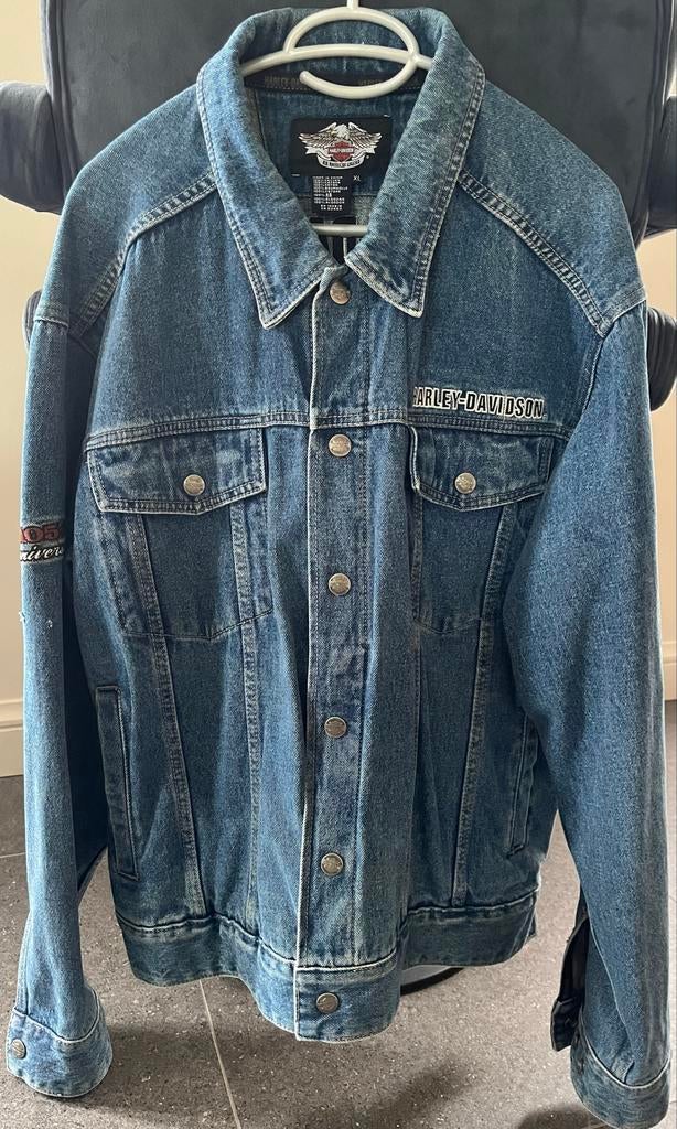 Harley Davidson 105th Anniversary Spijkerjas XL, Verzenden, Tweedehands, Heren, Jas | textiel