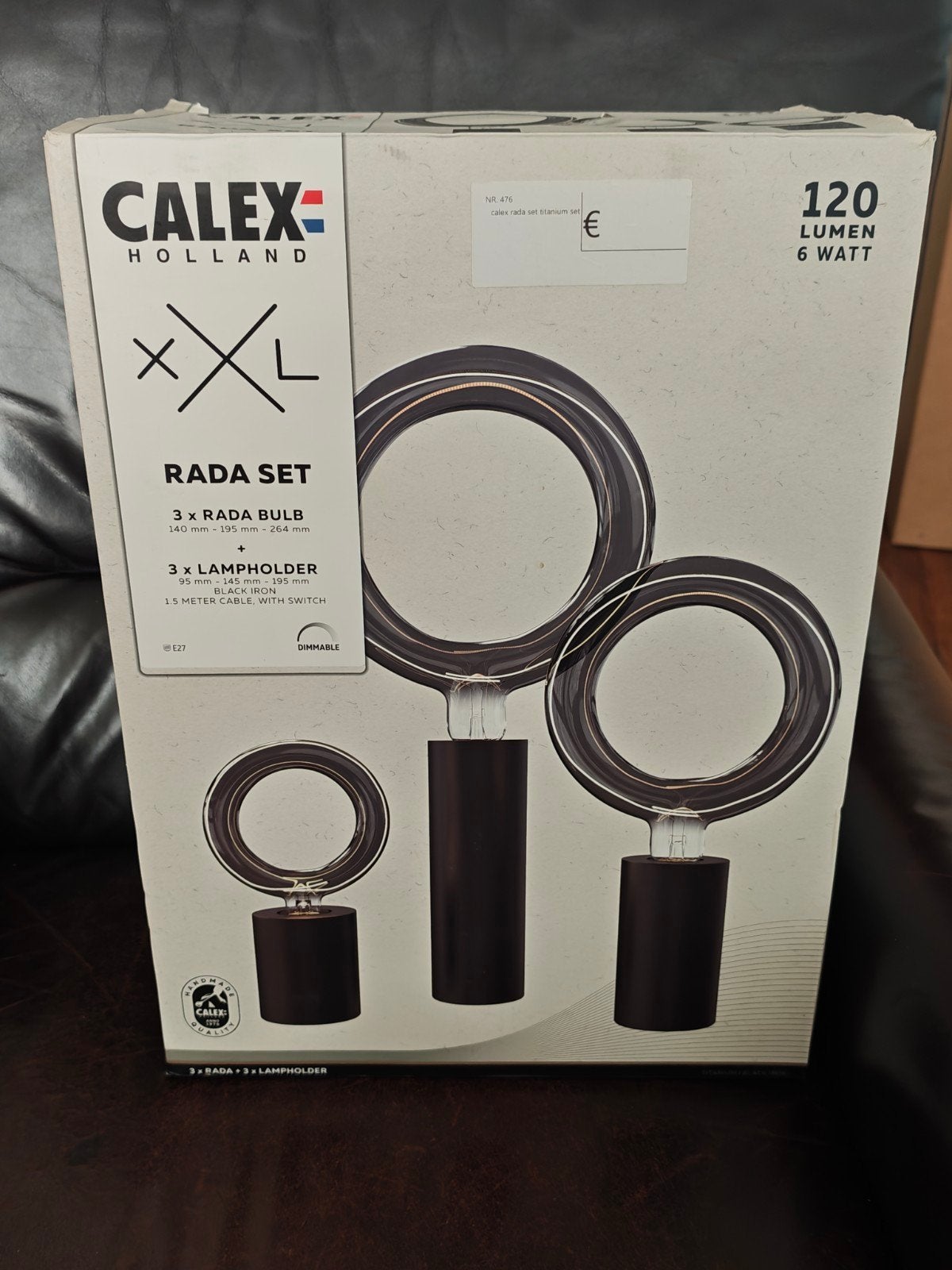 Calex Rada XXL Set - 3 Dimbare LED Lampen met Houders, Huis en Inrichting, Info@calex.nl, Holland, Ophalen of Verzenden, Nieuw