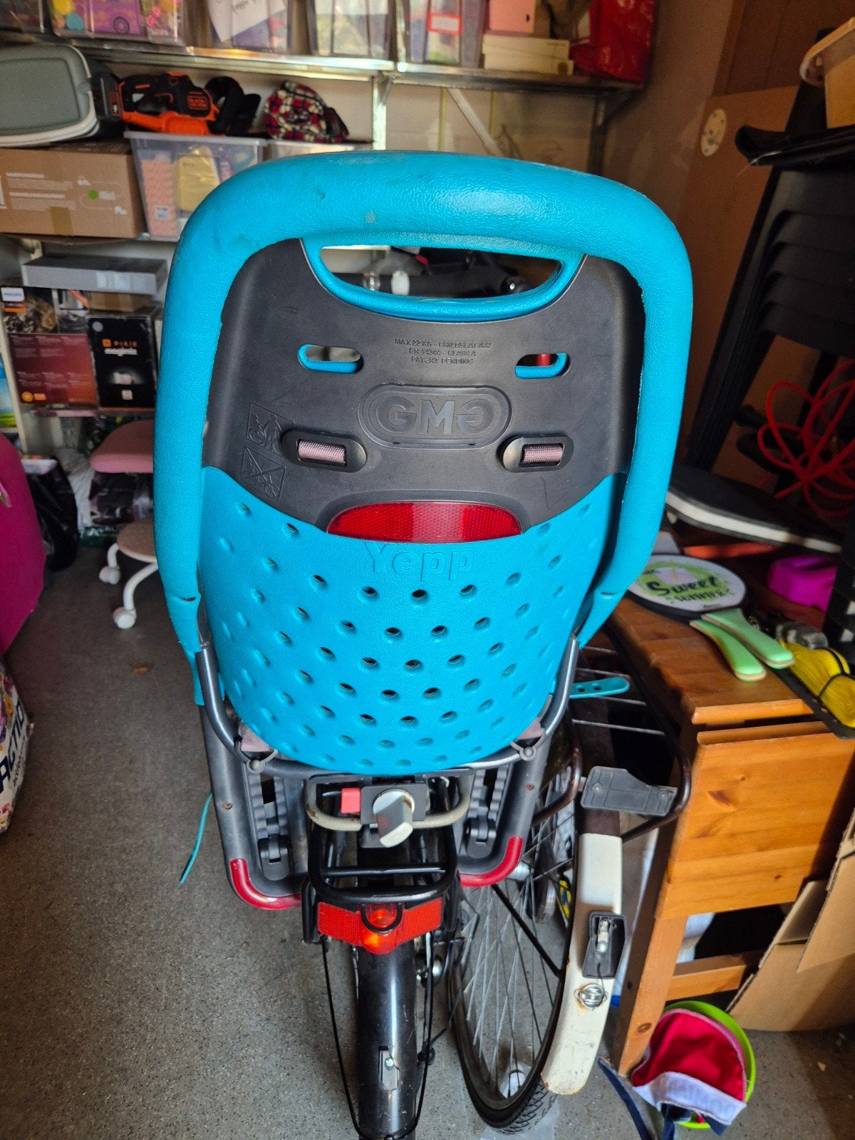 Yepp Achterzitje Fiets - incl universele adapter en sleutel, Ophalen