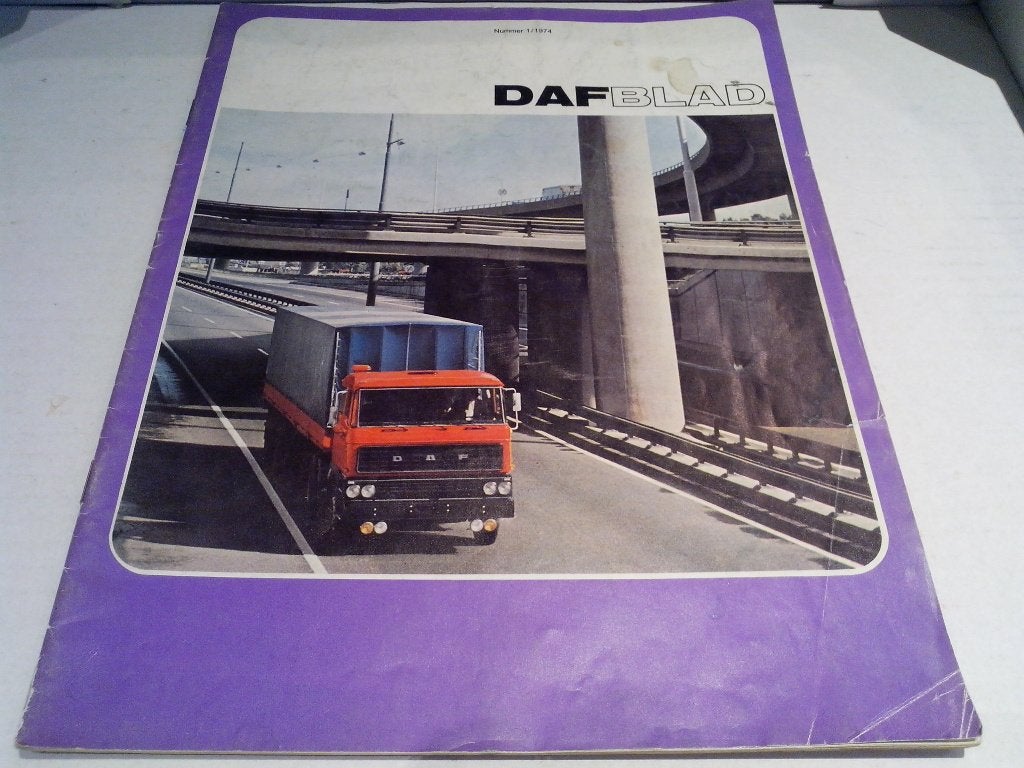 DAF Blad 1974 1 - Van Gansewinkel vuilniswagens 2800, Ophalen of Verzenden, Zo goed als nieuw, Overige merken