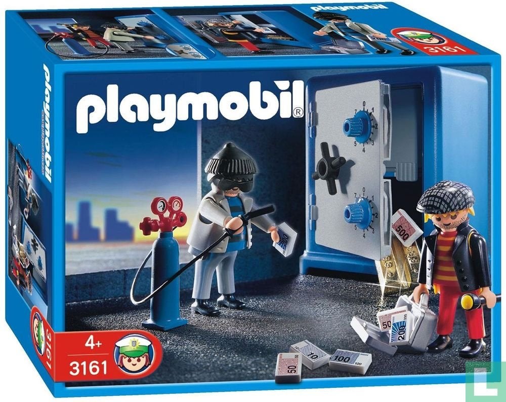 Playmobil 3161 Kluis met dieven - Zo goed als nieuw, Ophalen, Complete set, Zo goed als nieuw, Figuren