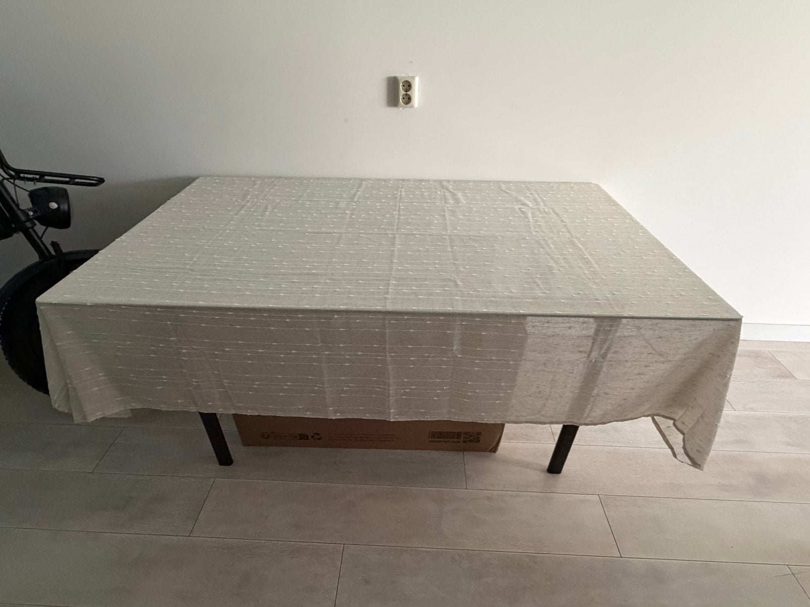 Glazen tafel 160x90, Ophalen, Gebruikt, 50 tot 100 cm, Rechthoekig