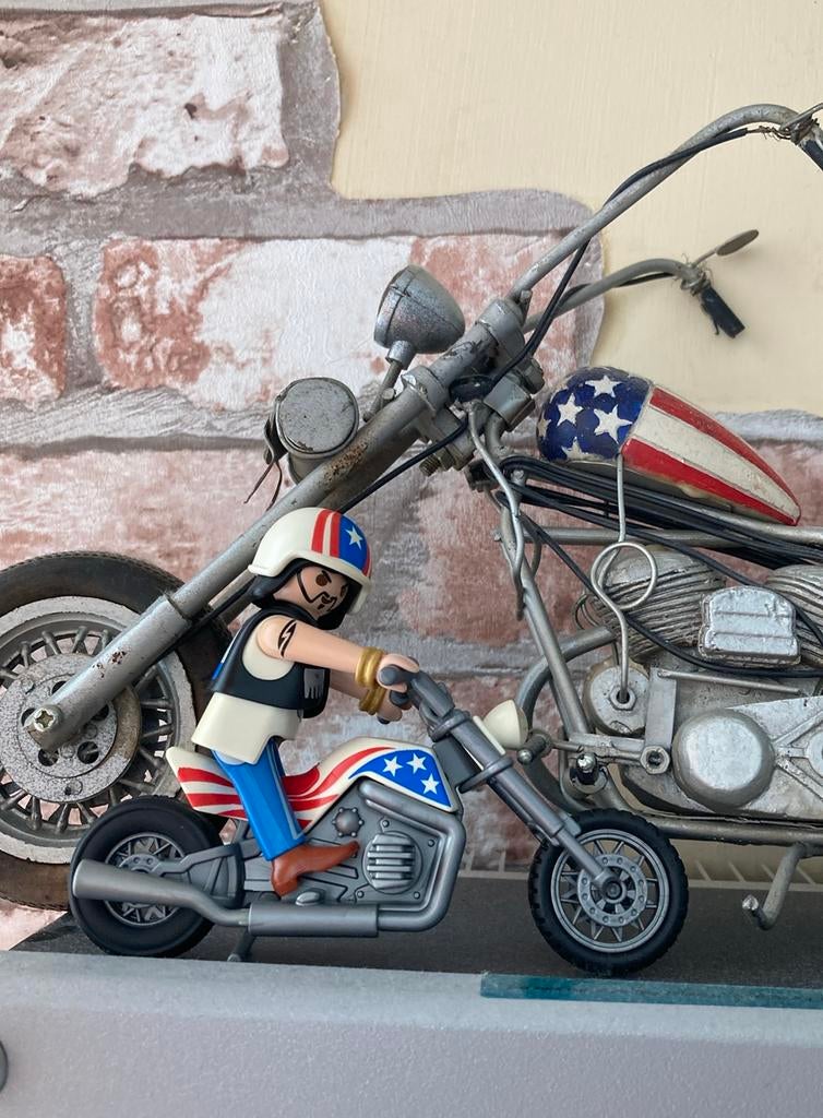 Playmobil motorrijder, Kinderen en Baby's, Speelgoed | Playmobil, Ophalen of Verzenden, Zo goed als nieuw, Los playmobil