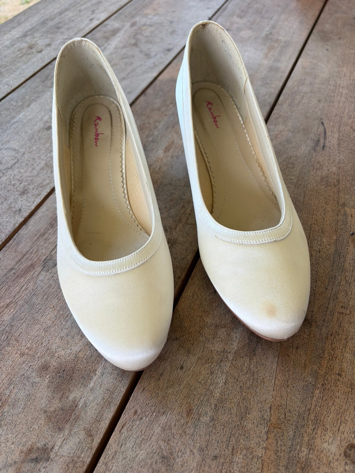Trouwschoenen maat 40, Ophalen, Zo goed als nieuw, Overige kleuren, Trouwjurk