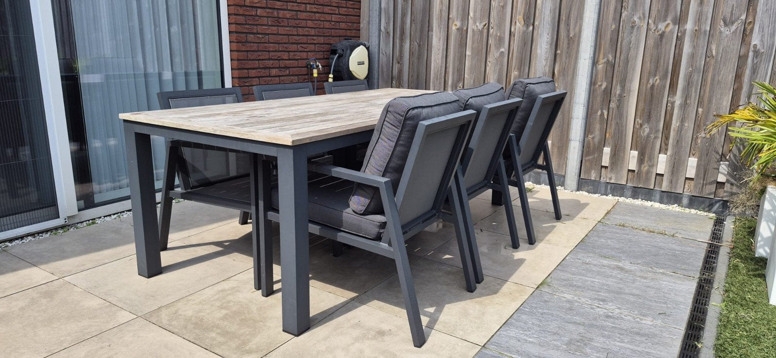 Zo goed als nieuwe tuinset | Oxford | Compleet, Ophalen, Zo goed als nieuw, Aluminium, 6 zitplaatsen