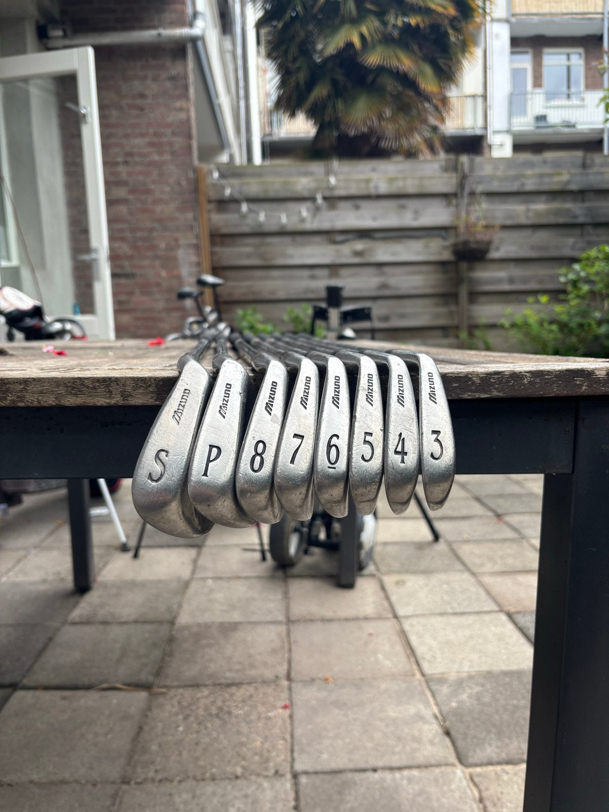 Mizuno Center Flag ijzers 3 - 9, P & S, Sport en Fitness, Golf, Ophalen of Verzenden, Gebruikt, Set, Mizuno