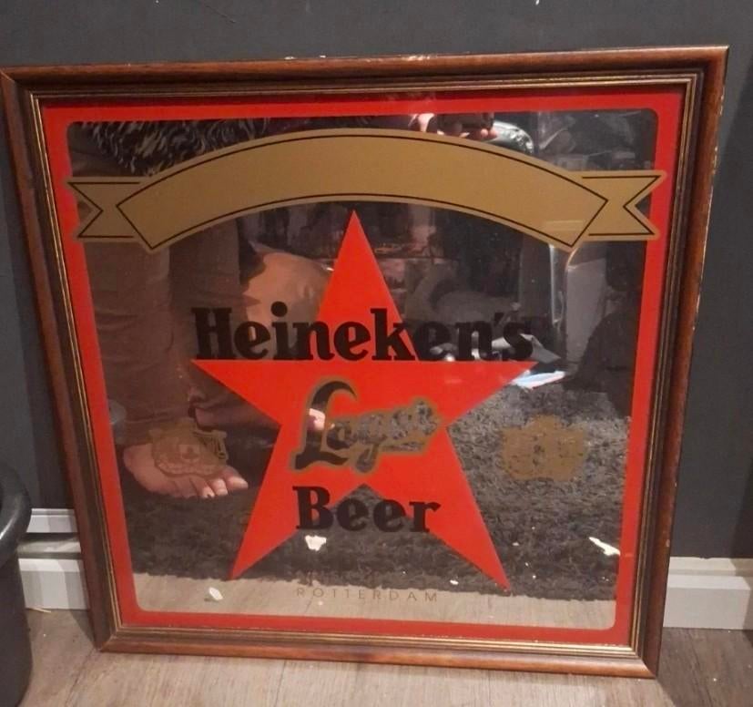Heineken spiegel verzamel object, Ophalen