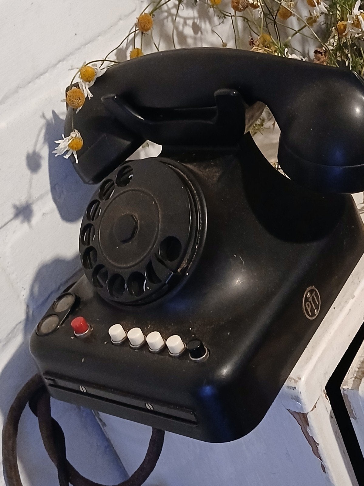 Antieke  ptt telefoon, Ophalen of Verzenden, Gebruikt, Bakeliet