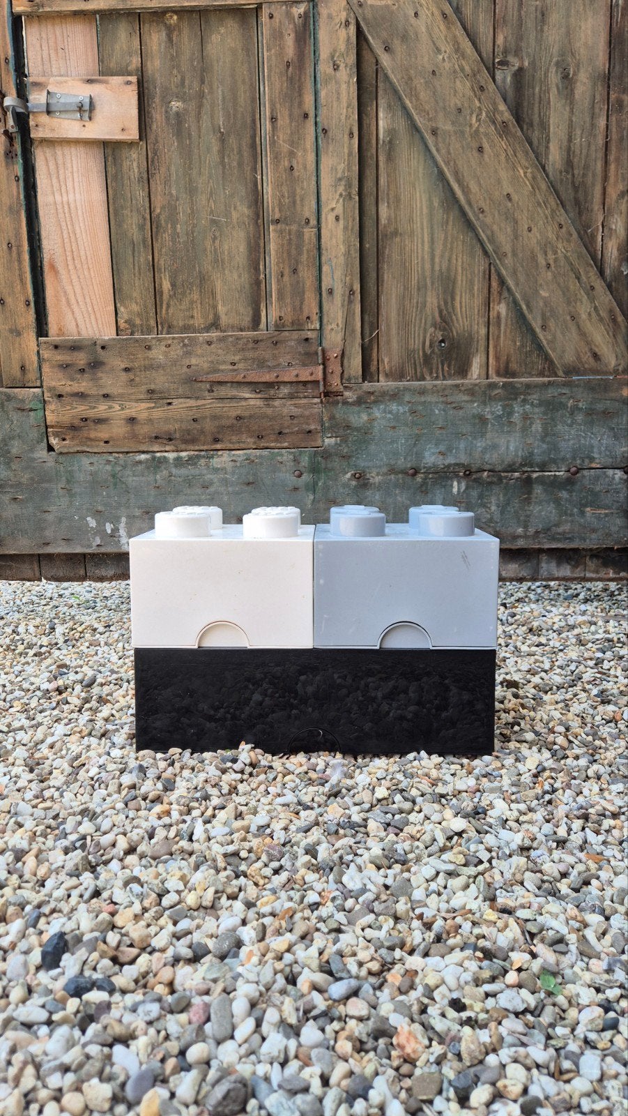 Lego Opbergboxen Zwart, Wit en Grijs - Groot en Klein, Ophalen of Verzenden, Gebruikt, Overige merken