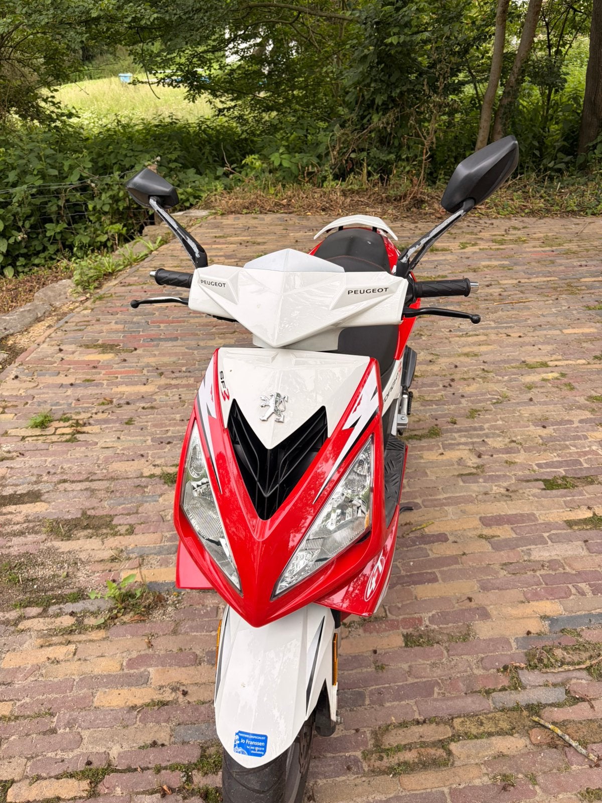 Peugeot Speedfight 3 uit 2013 - Rood/Wit, Ophalen, Gebruikt, Maximaal 45 km/u, Speedfight