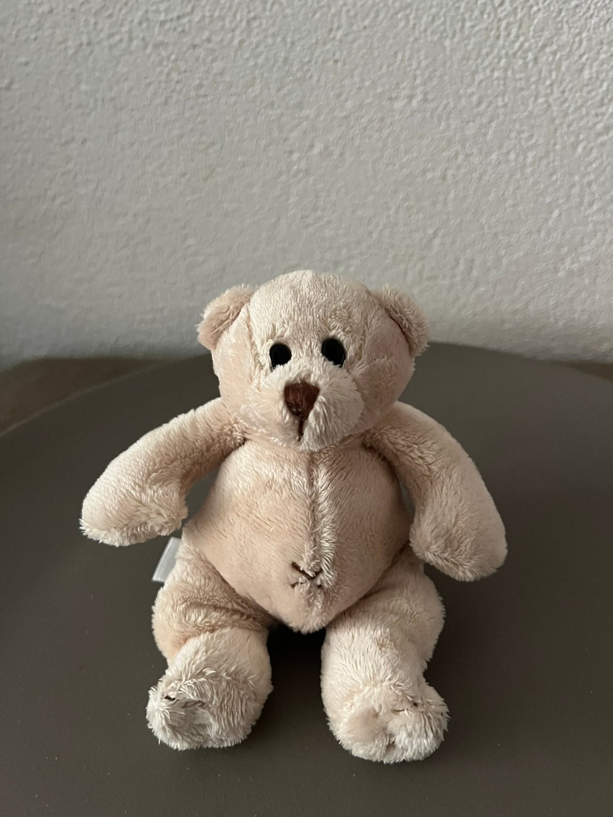 Zachte lichtbruine teddybeer knuffel, Ophalen of Verzenden, Zo goed als nieuw, Beige, Beer