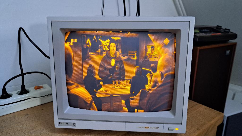 CRT Philips monitor 80 AMBER (NOS), Computers en Software, Philips, Nieuw, In hoogte verstelbaar, Ophalen of Verzenden