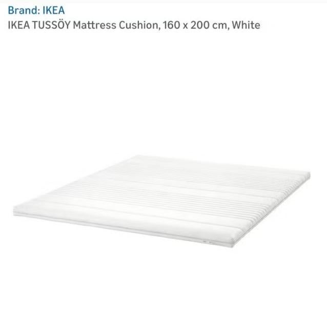 Ikea Tussöy topper 160 x 200 cm, Huis en Inrichting, Slaapkamer | Matrassen en Bedbodems, Ophalen, Tweepersoons, Zo goed als nieuw
