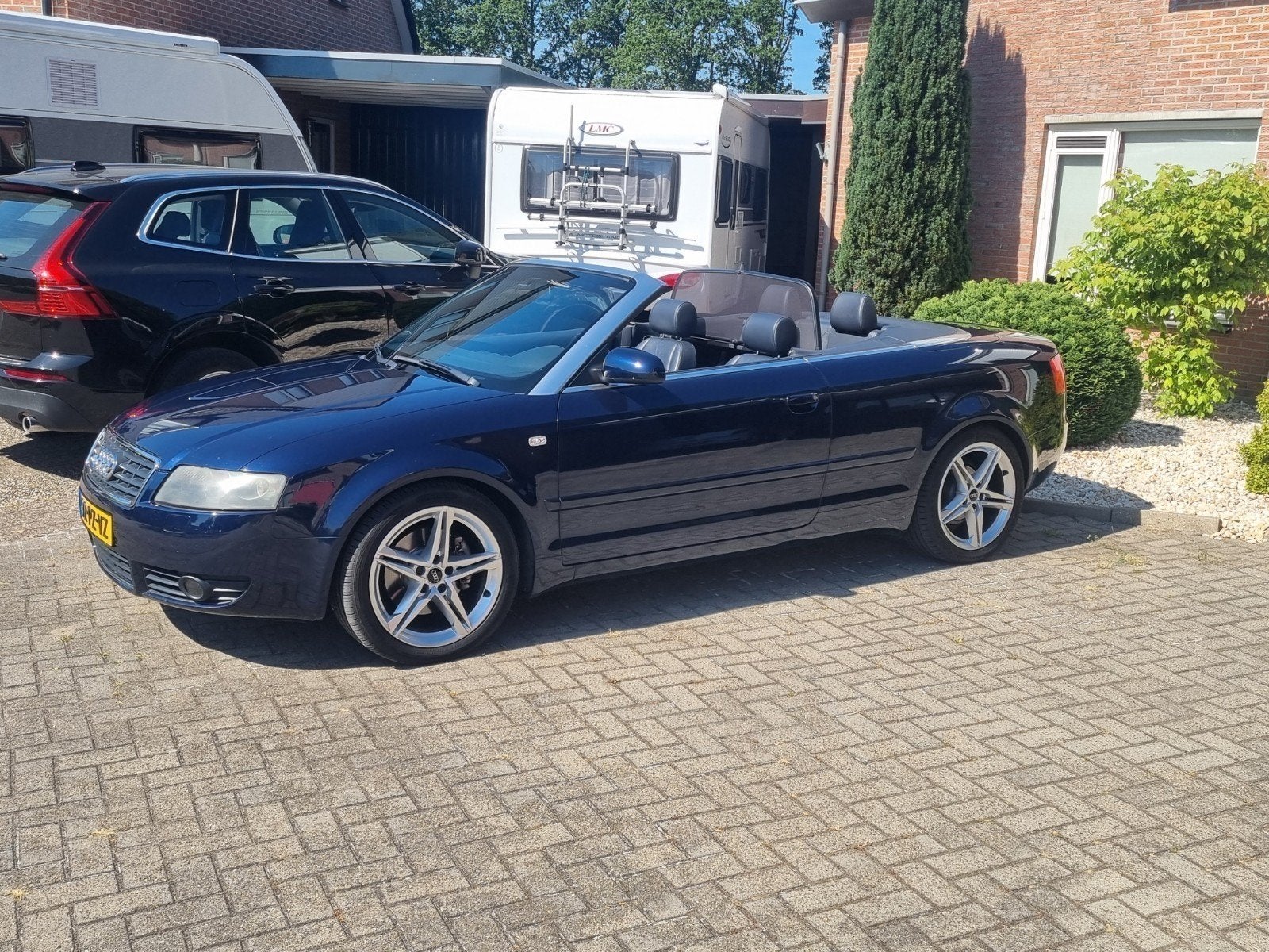 Audi A4 2.4 V6 125KW Cabrio AUT 2005 Blauw, Euro 5, Zwart, Automatische klimaatregeling, Cabriolet