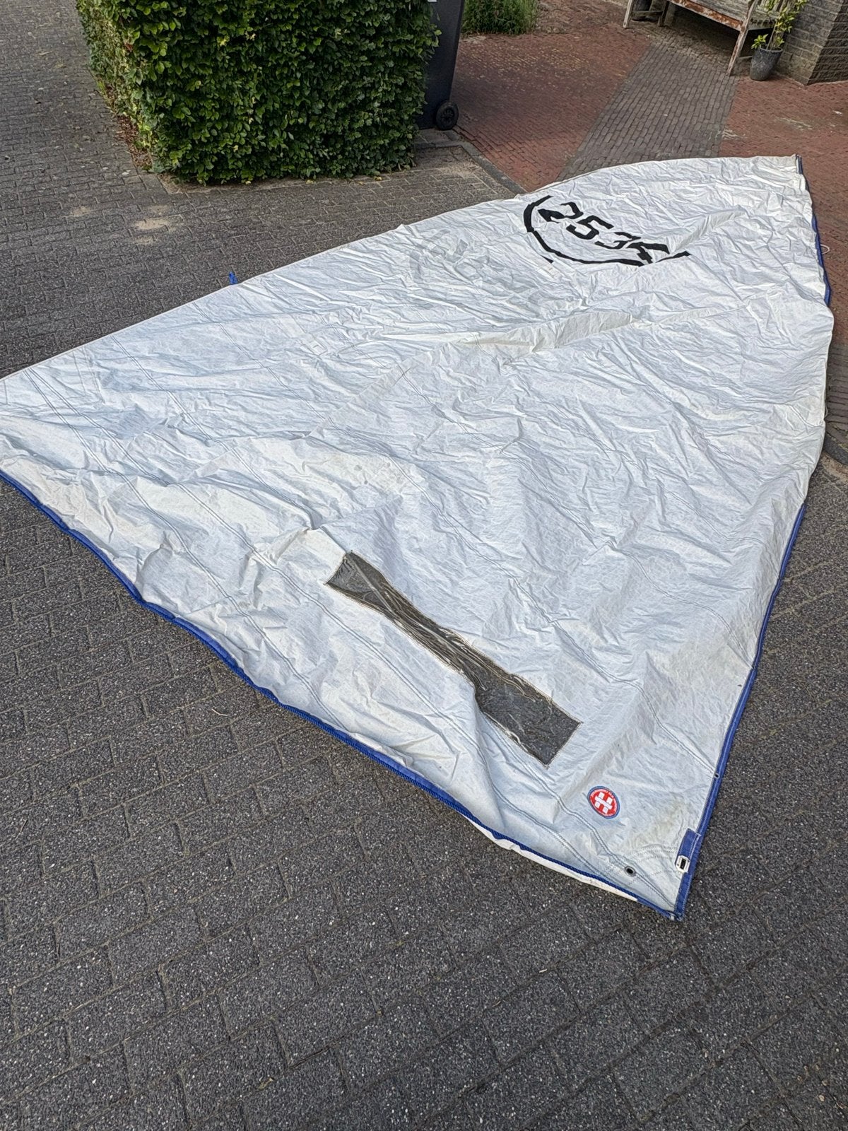 Groot zeil 16m2, Watersport en Boten, Minder dan 3 meter, Gebruikt, Ophalen of Verzenden, Minder dan 15 m²
