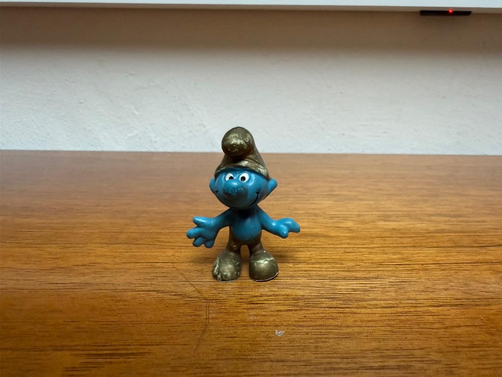 Gouden Smurf (1965), Verzamelen, Ophalen of Verzenden, Gebruikt, Overige Smurfen, Poppetje, Figuurtje of Knuffel