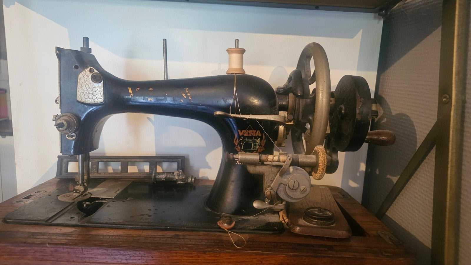 Antieke Vesta Naaimachine - Decoratief Vintage Stuk, Ophalen