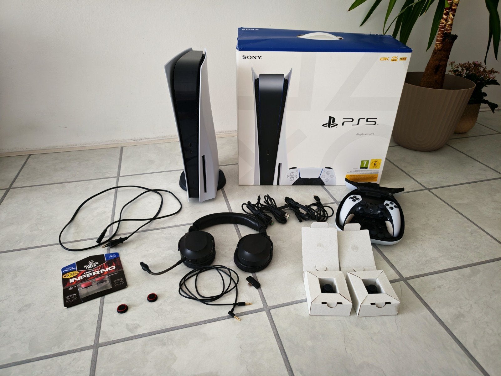 PS5 Disc + Edge Controller & Razer Headset, Ophalen, Zo goed als nieuw, Playstation 5