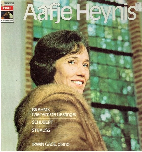 LP -Aafje Heynis, Irwin Gage, Johannes Brahms, Franz Schuber, Ophalen of Verzenden, Romantiek, Kamermuziek, Gebruikt