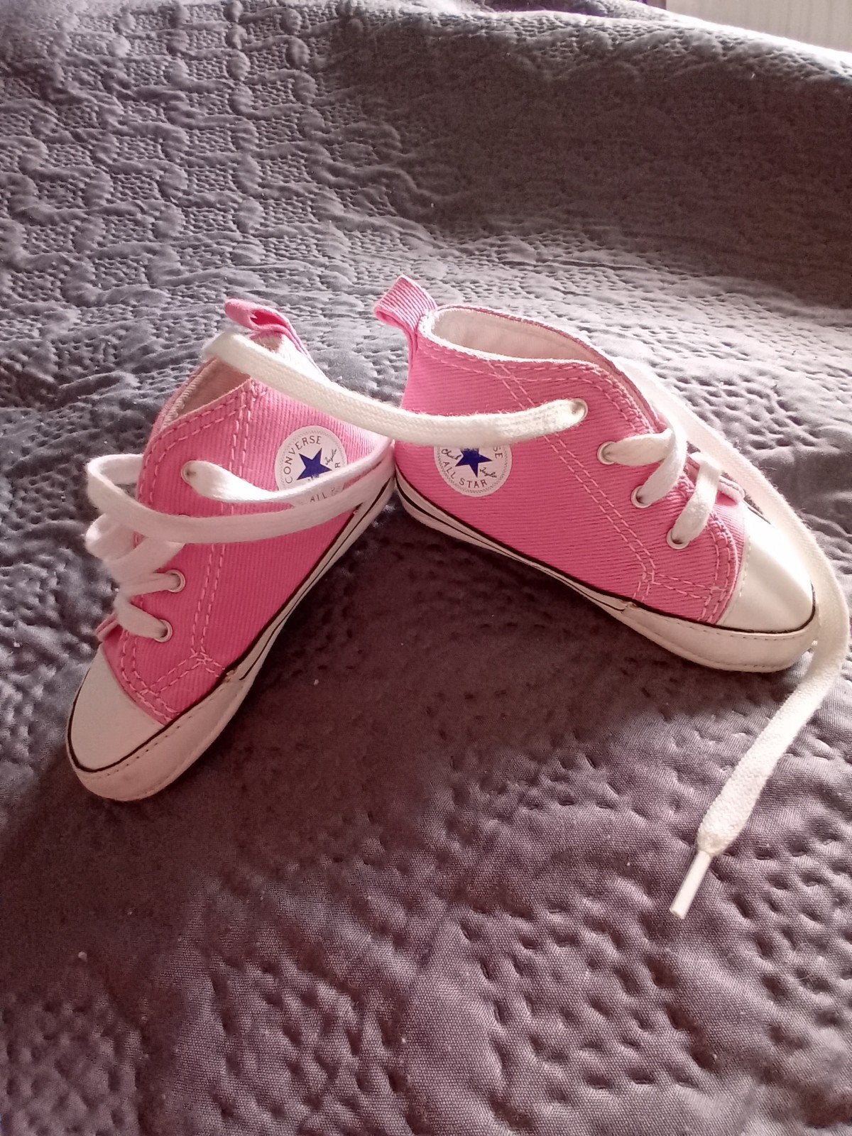 Roze Converse All Star babyschoentjes maat 20, Meisje, Ophalen of Verzenden, Converse All Stars, Gebruikt