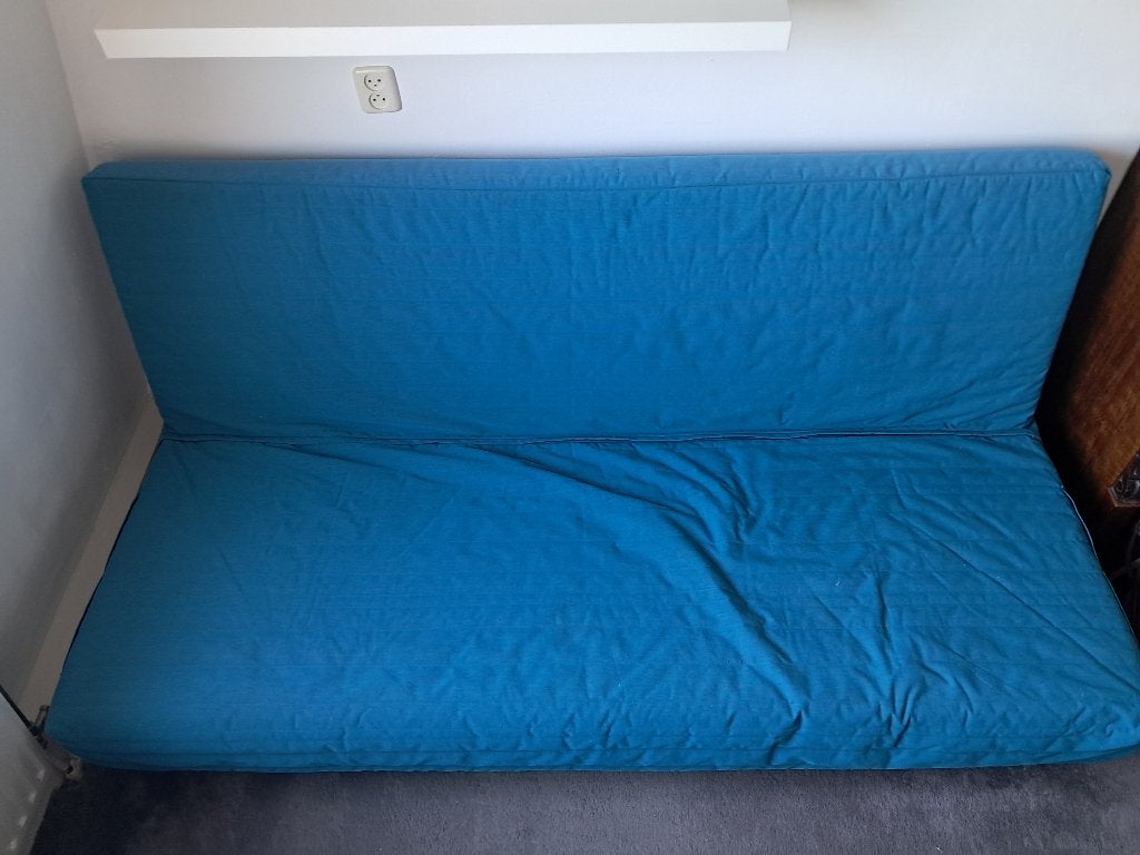 IKEA Beddinge slaapbank - blauw, Ophalen, Gebruikt, Blauw, Tweepersoons