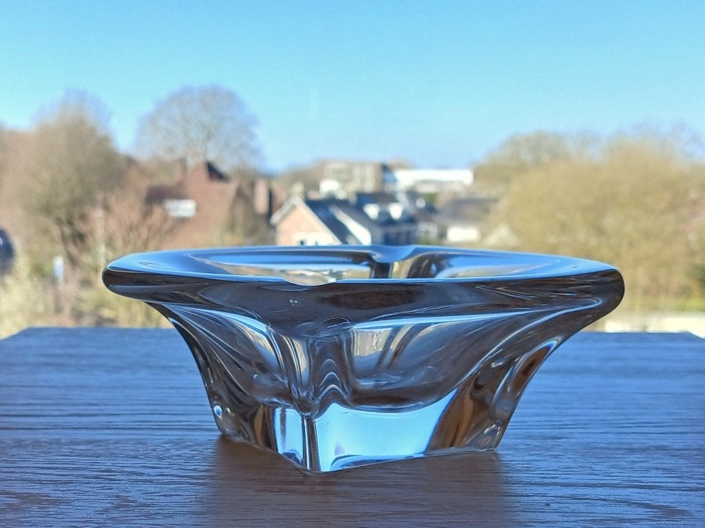 Asbak Schaal Kristal Val St Lambert Antonio & Guido Bon, Ophalen of Verzenden