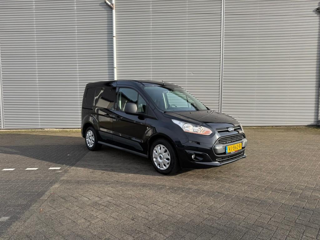 Ford Transit Connect 1.6 TDCI L1H1 MARGE PRIJS INCL. BTW, Auto's, Euro 5, Stof, 74 pk, Zwart