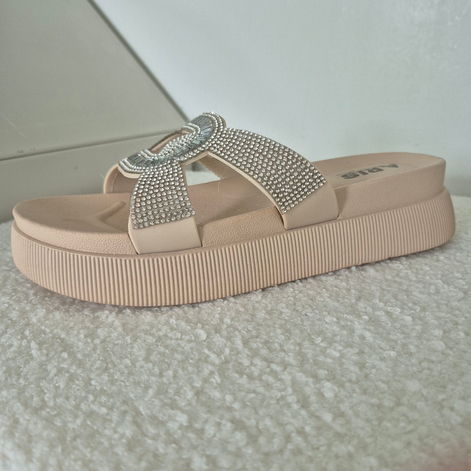 ARIS SHOE Dames Slippers Maat 41 - Z.G.A.N. met Strass, Kleding | Dames, ARIS SHOE, Ophalen of Verzenden, Zo goed als nieuw, Slippers