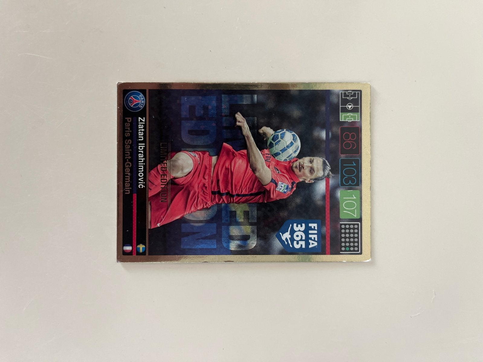 Zlatan Ibrahimović FIFA 365 Limited Edition Spelerskaart, Ophalen of Verzenden, Zo goed als nieuw, Buitenlandse clubs, Spelerskaart