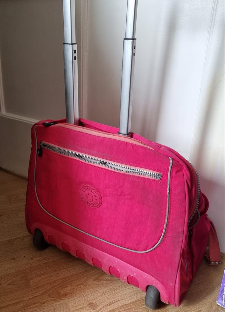 Kipling trolley rugzak roze school, reis. Werk, Ophalen of Verzenden, Roze, 30 cm of meer, Minder dan 35 cm