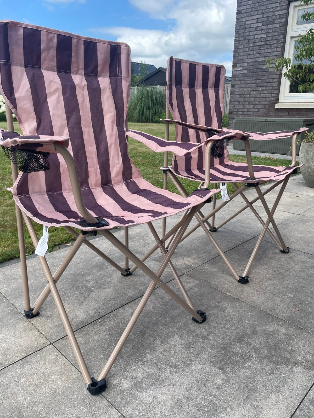 Opvouwbare campingstoel, Caravans en Kamperen, Ophalen, Zo goed als nieuw, Campingstoel
