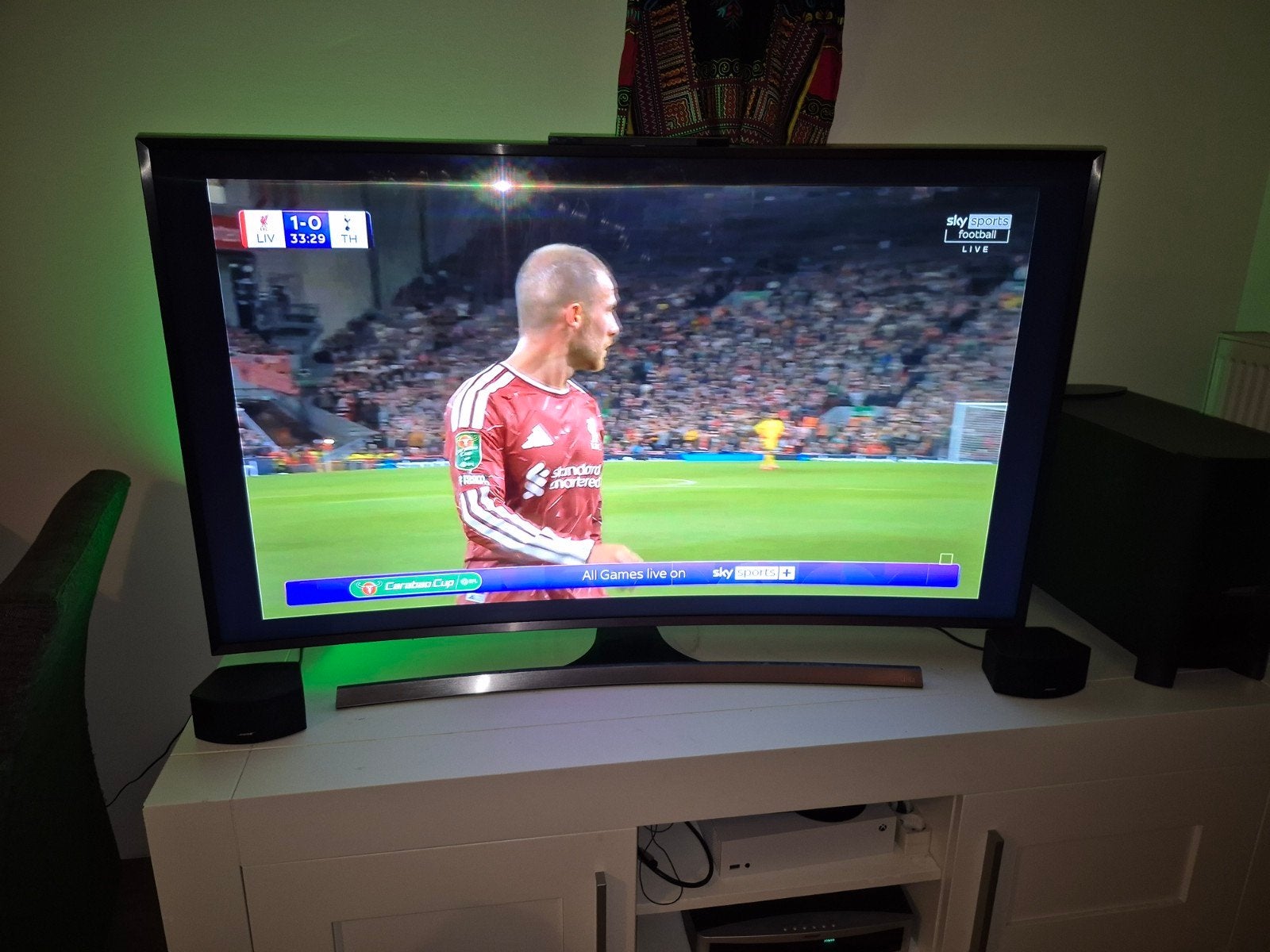 Samsung Smart TV 55 inch 4K UHD met klein defect, Ophalen, Gebruikt, 100 cm of meer, Samsung